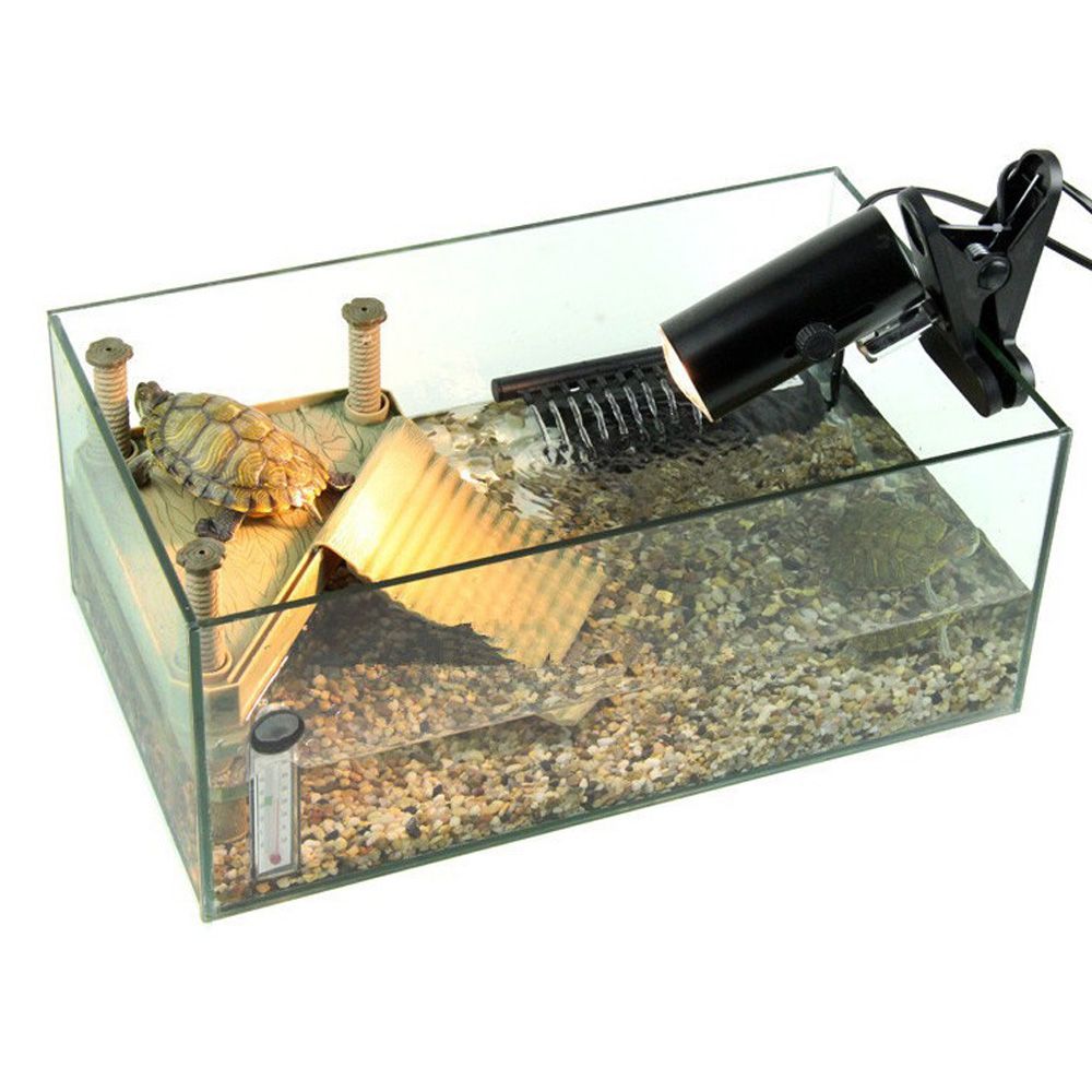 25/50/75W UVA+UVB 3.0 Reptile Lamp Bulb Turtle Basking UV Light Bulbs Heating Lamp Amphibians Lizards Temperature Controller