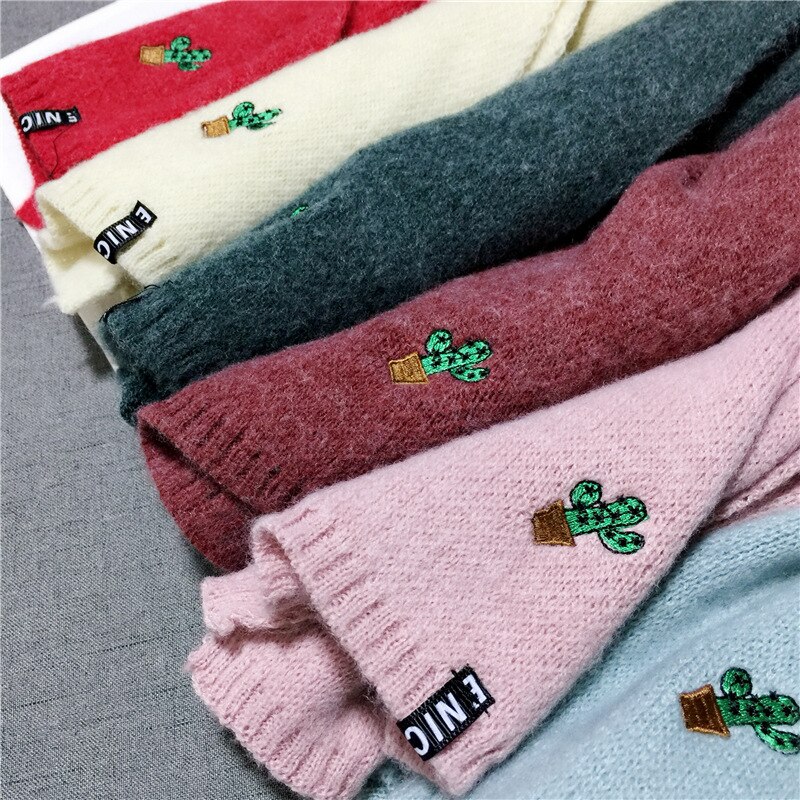 Mode Winter Effen Kleur Kasjmier Kinderen Sjaal Kids Jongens Meisjes Warm Breiwol Sjaals Bufandas