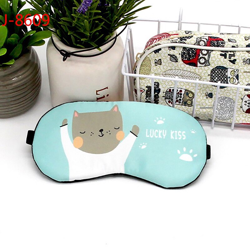 Dessin animé masque de couchage drôle Eye patch masque de sommeil mignon coton cache-yeux voyage oeil bande aide au sommeil enfants bandeau: 9