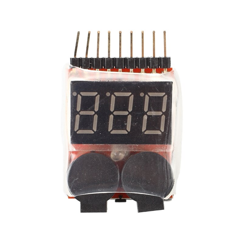 1S-8S Lipo Battery Low Voltage Tester Test VOLTMETRE test monitor Buzzer alarm indicator: Default Title