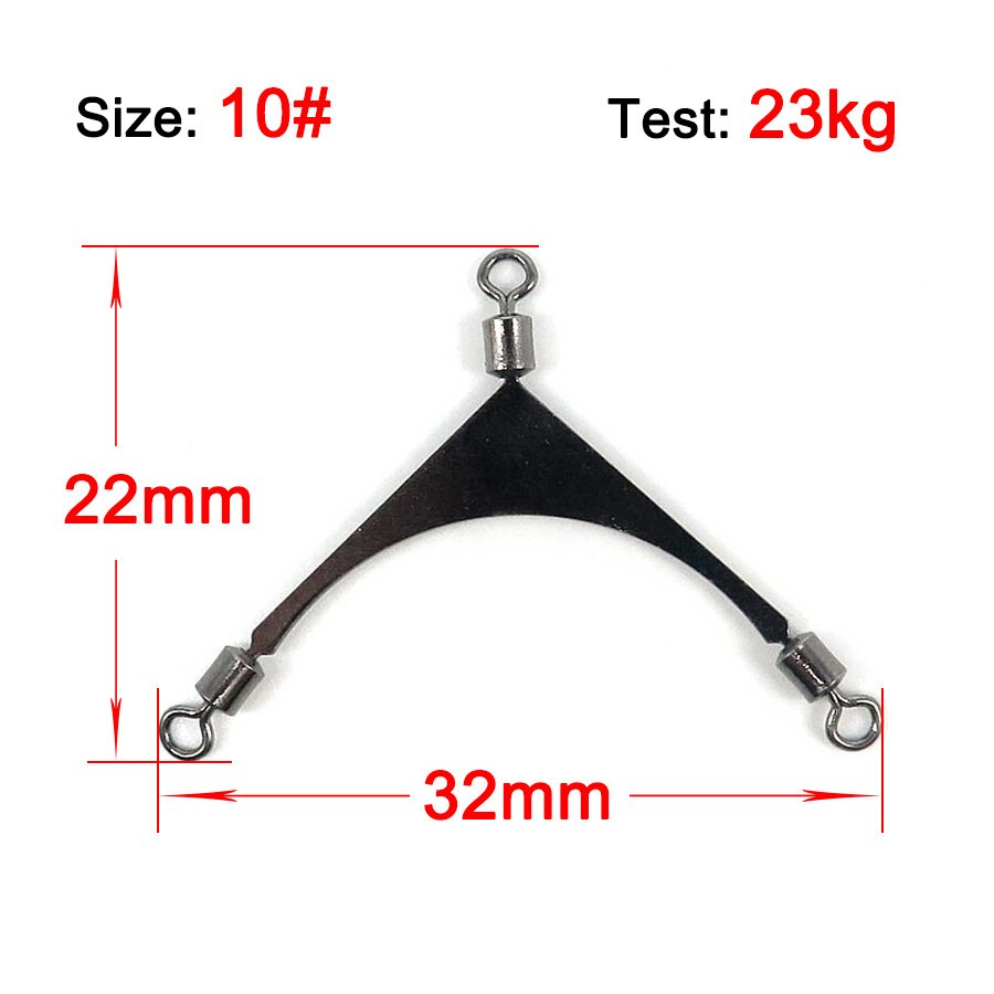 Minfishing 25 PCS/Lot 3 Ways Fishing Swivels Swive... โ Vicedeal