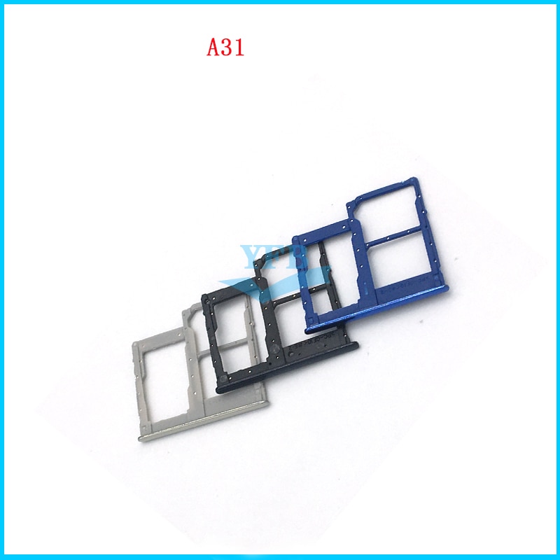 10Pcs Sim Card Tray Holder Card Slot Adapter Voor Samsung A31 Vervangende Onderdelen