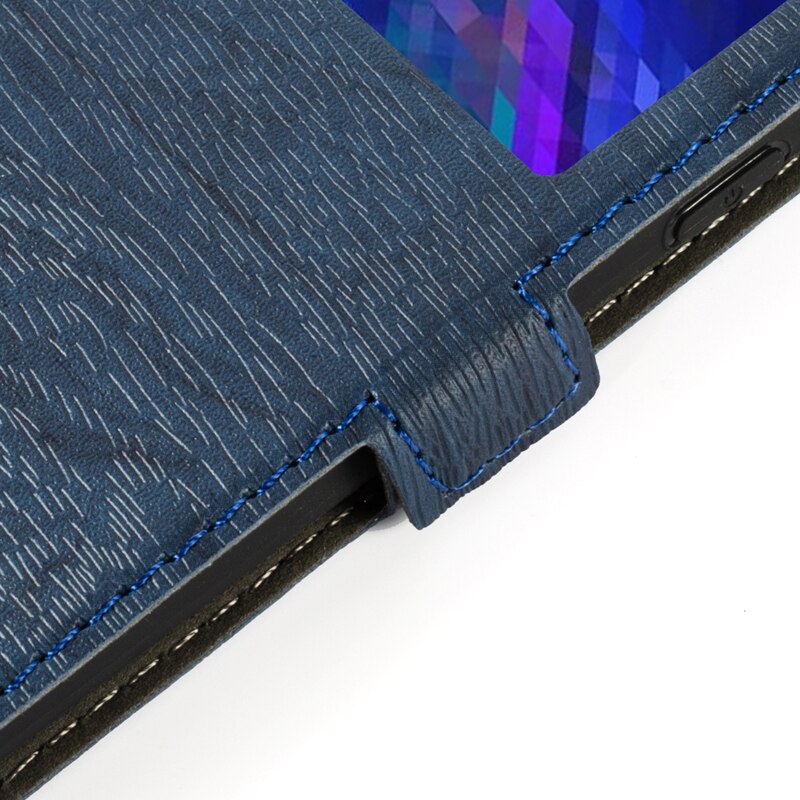 Pu leren telefoonhoesje voor huawei  y6p flipcase voor huawei  y6p kijkvenster boekhoes zachte tpu siliconen achterkant