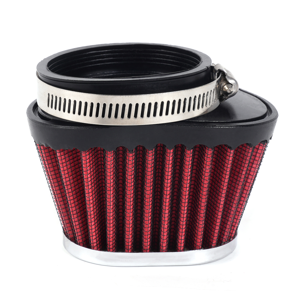 RASTP-Universal Air Filter 51mm/55mm/60mm Cleaner Oval Round Tapered Cone Clamp for Motorcycle Car Mini Bike RS-OFI100: Ivory