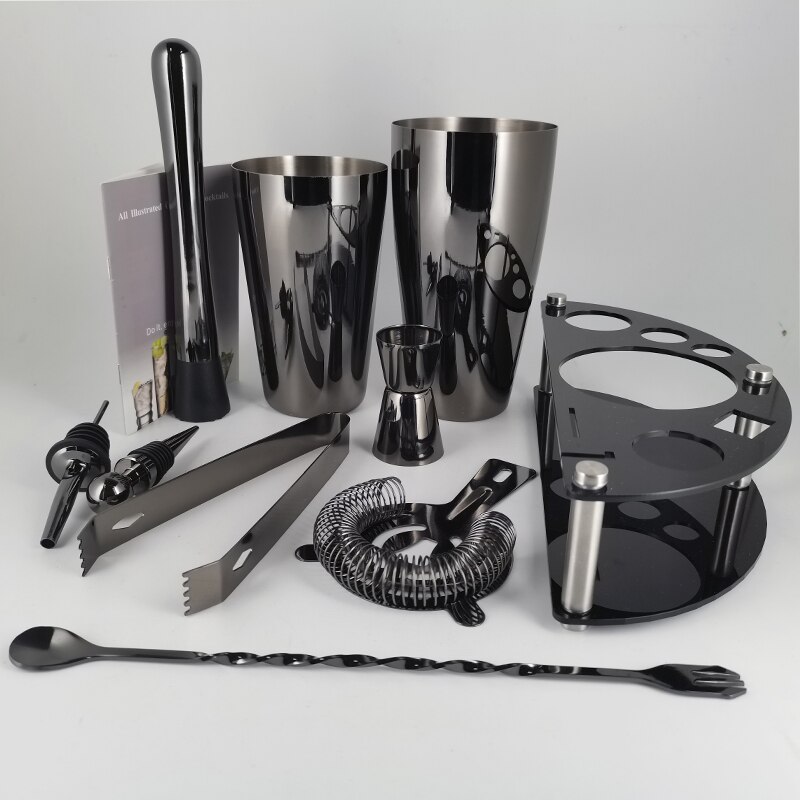 Martini Trinken Boston Edelstahl Shaker Home Bar Werkzeuge 800/750/600/450ml Cocktail Shaker Set bartender Kit Stehen