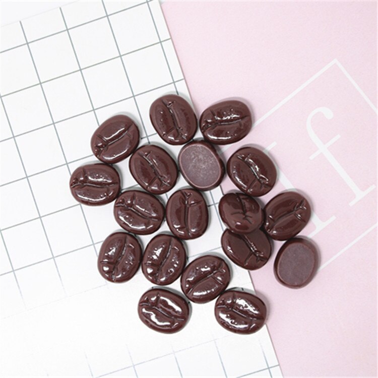 Coffee beans With Hook Charms For Slime DIY Polymer Filler Addition Slime Accessories Toys Lizun Modeling Clay Kit For Children