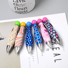 Coloffice 2PCS/Lot Cute Short Fat Shape Ballpoint Pen Blue 0.5mm Ball Point Pens Student Stationery School Office Supply