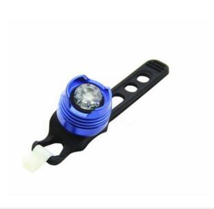 Aluminium Led Fiets Licht Voor Achter Tail Helm Rood Wit Flash Verlichting Veiligheid Lamp Fietsen Veiligheidswaarschuwing Licht Waterdicht: Blue white