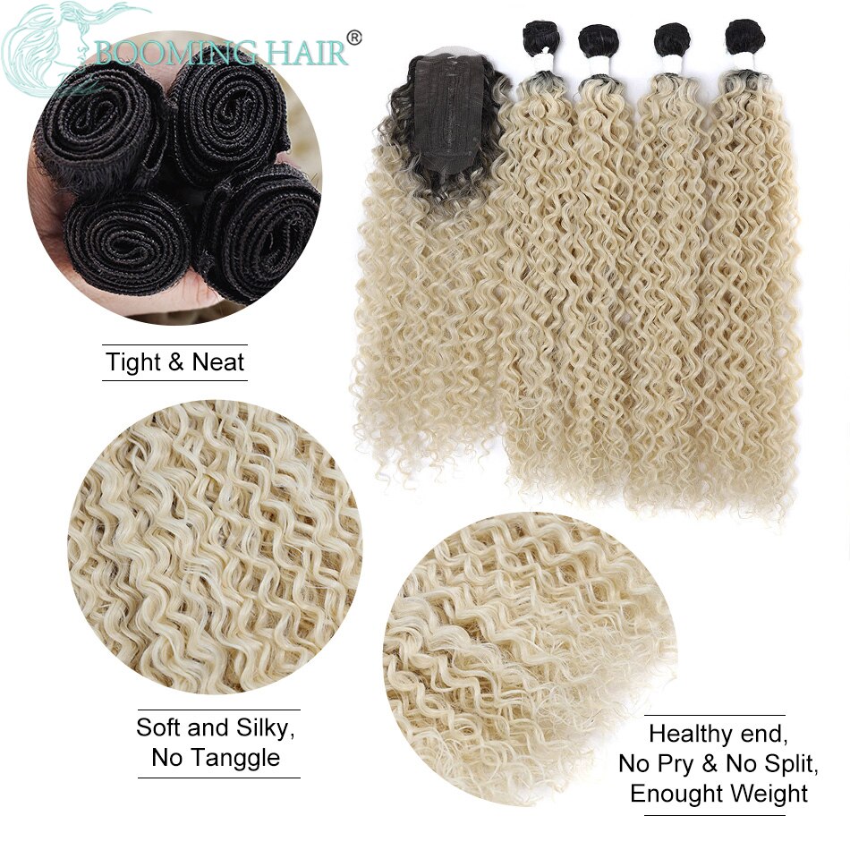 Synthetic Hair Bundles Weaving Long Hair Extension Weave Black Water Wave Hair Bundles Extensions: T2-613