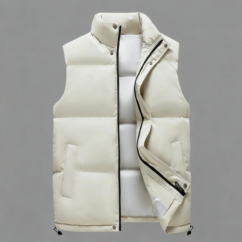 Gilet Uomo - Autunno/Inverno - Giacca Imbottita Senza Maniche - Chiusura cerniera lampo - Capo Caldo casuale