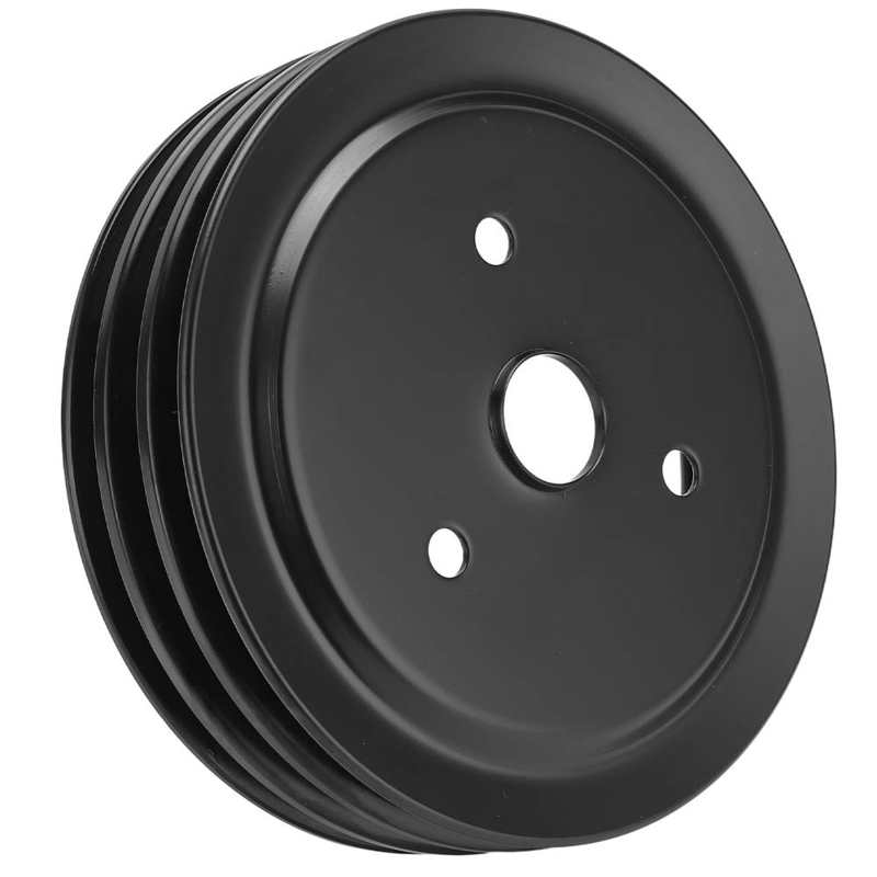 Aramox Water Pump Pulley For Chevy SBC 262 350 400 Engine | Metal Crankshaft Pulley Replacement