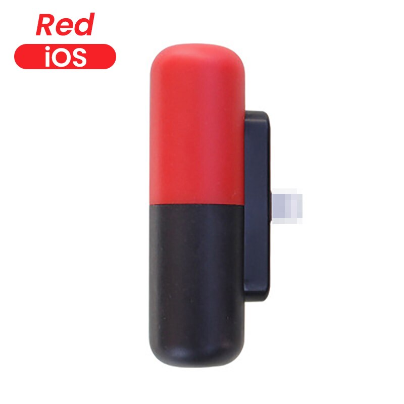 Mini batterie d'alimentation Capsule pour iPhone 11 12 Pro Max Portable 3300mAh batterie externe d'urgence chargeur de batterie téléphone Powerbank: Red for iPhone