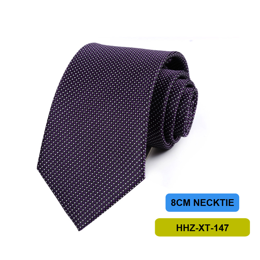 Corbata para hombre de 8CM, corbatas a cuadros a rayas lisas de color negro marino para hombre, corbata tejida de Jacquard para novio, corbata para de boda de negocios: PEACOCK BLUE