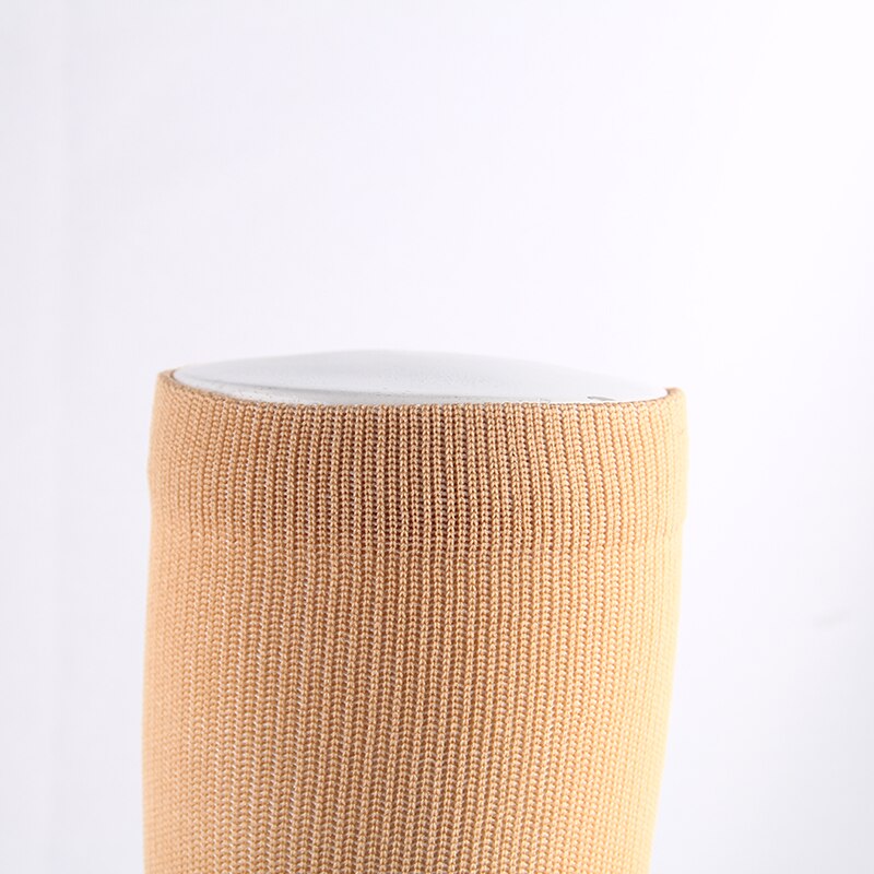 Unisex kompressionsstrumpor nylon spell färg höst vinter förhindra åderbråck knähögt stöd stretch 15-20 mmhg