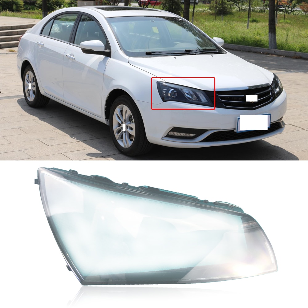 CAPQX-couvercle de phare pour Geely Emgrand EC7 14-17 | Couverture frontale, coque de phare, abat-jour lumineux, étanche, couvercle de lampe