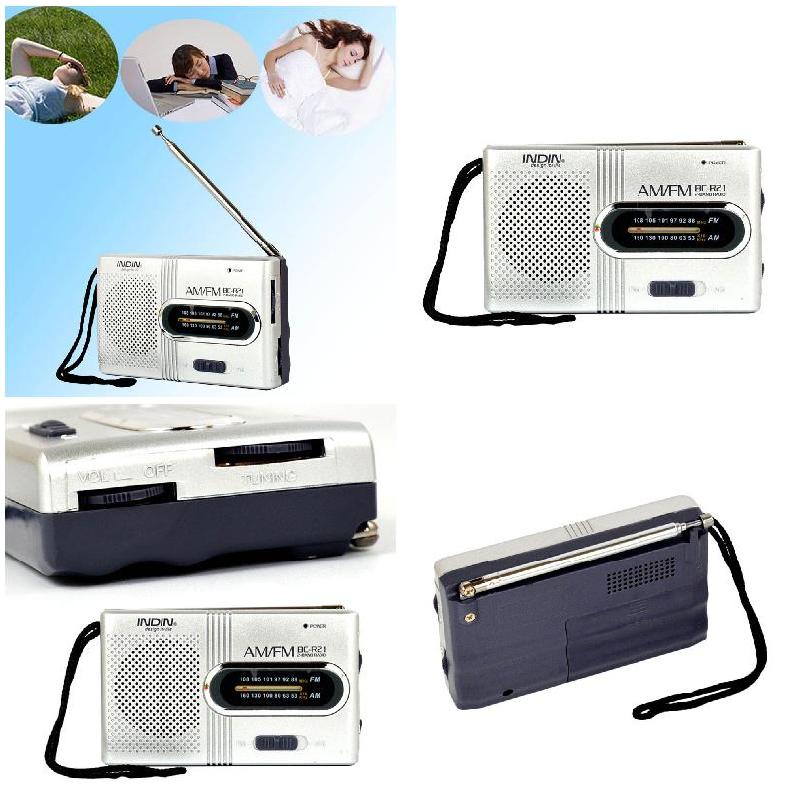 Mini Portable AM/FM Radio Telescopic Antenna Radio Pocket World Receiver Speaker JHP-Best