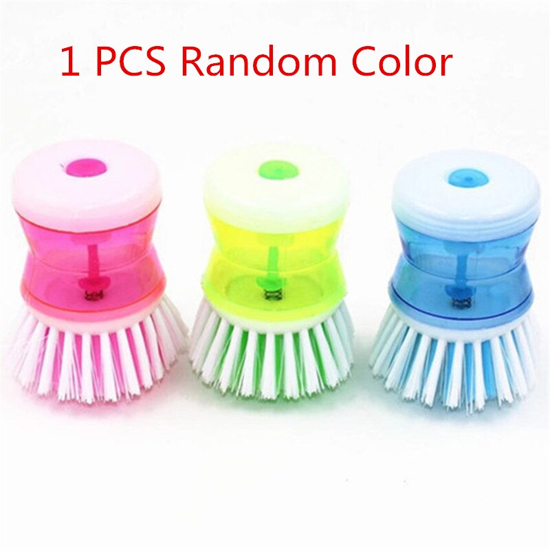 Accesorios de cocina, cepillo para platos, dispensador de jabón líquido, olla de plástico, cepillo de limpieza, productos de limpieza, utensilios de cocina para lavar: Default Title