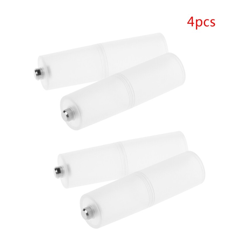 Adaptateur de convertisseur de batterie, 4 pièces, taille AAA R03 à AA LR6, Durable,