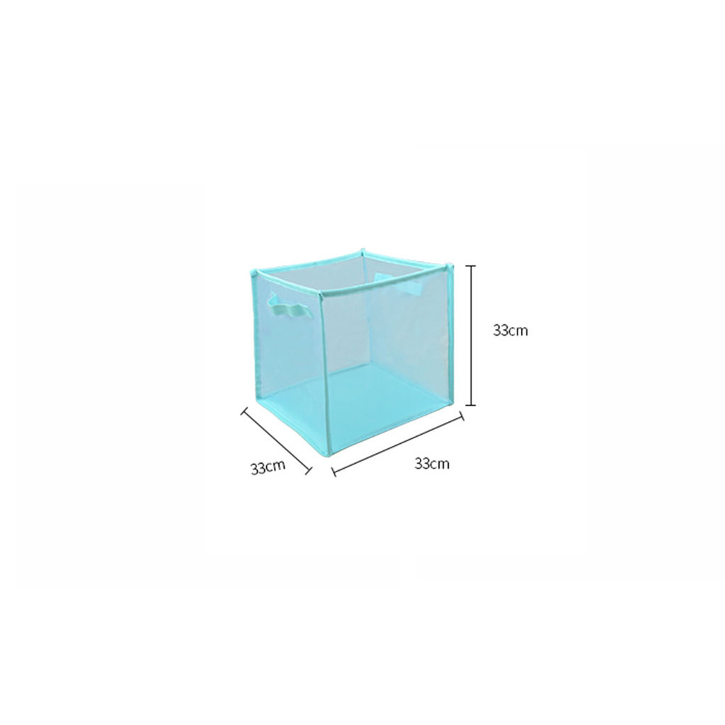 Net Cloth Hanger Storage Basket Collapsible With Carry Handle Dirty Clothes Free Standing Folding Laundry Hamper Bag