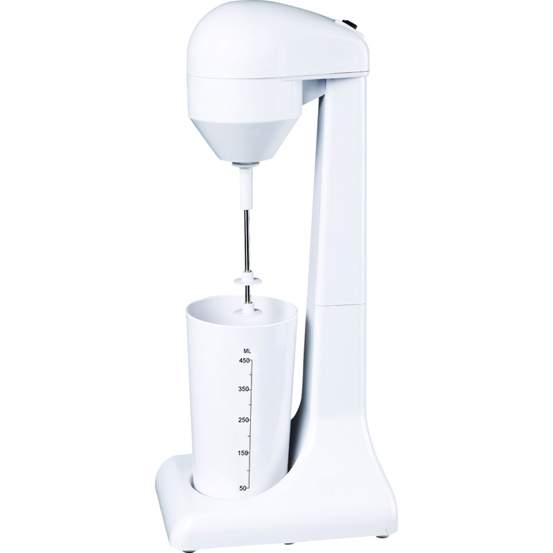 Batidora eléctrica de 220V para alimentos para el hogar, batidora multifuncional para café, batidora de espuma, enchufe europeo: white
