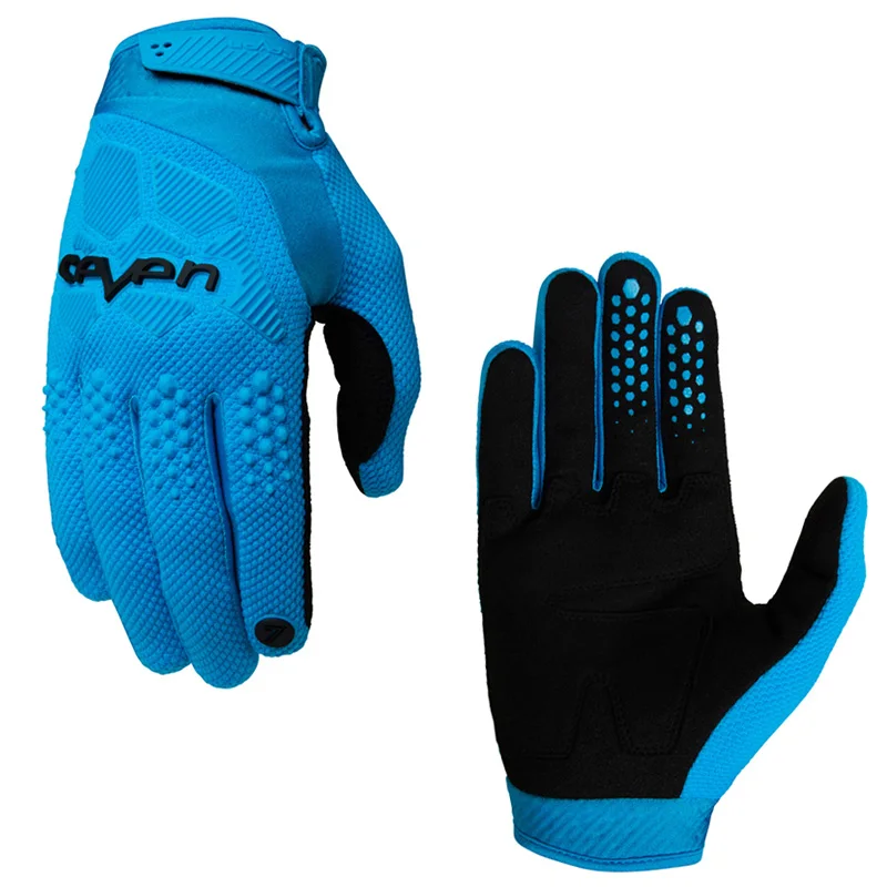 seven Mx Gloves Top Navy Mtb Motorcycle Gloves Off Road Motocross Glove MTB Dirt Bike Gloves: Blue / M
