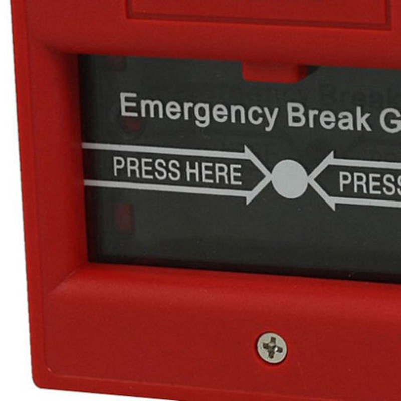 Fire Alarm Break Glass Manual Call Point MCP Pull Station Connect For Fire Alarm Bell Conventional Fire Alarm System Accessories