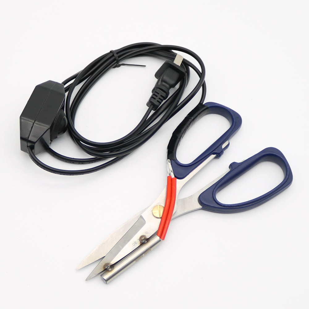 220V Electric Heating Tailor Scissors with Switch Controller for Cloth Cutting