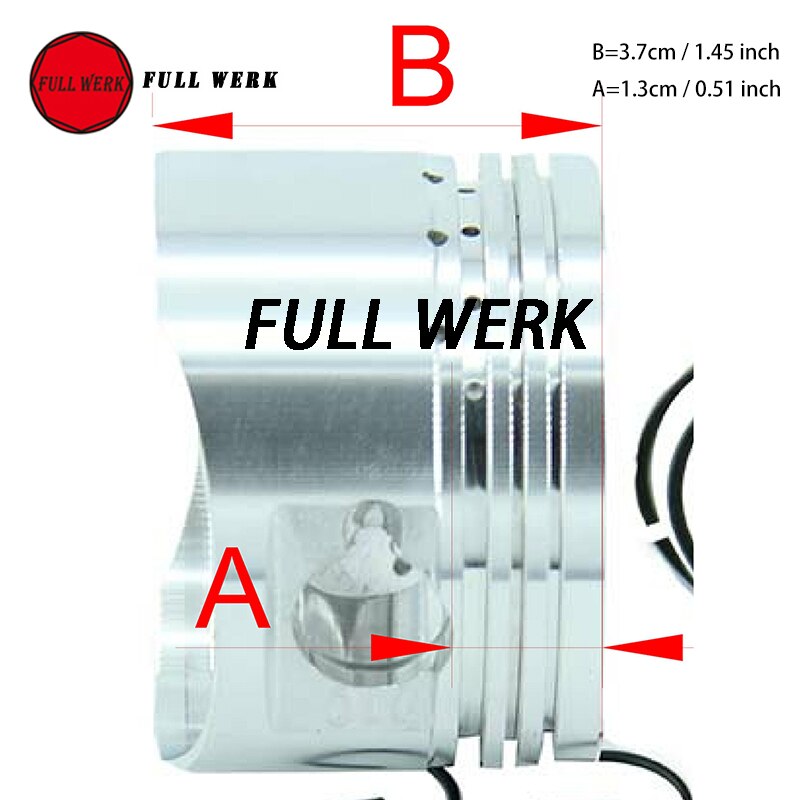 HH120 Motorcycle 52.4mm Piston Ring 13mm Pin Set Kit Assembly for