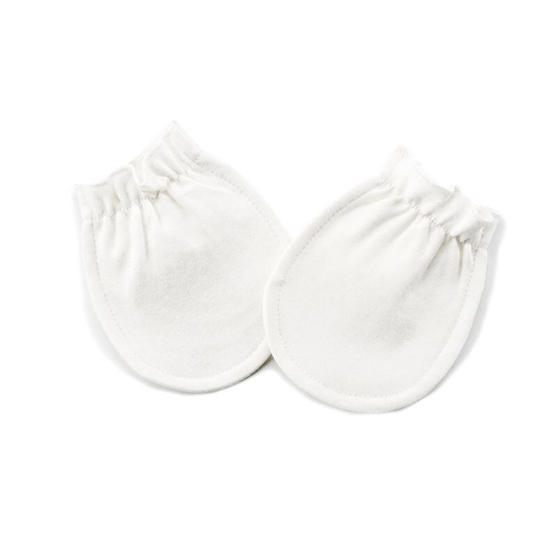 Guantes de algodón para protección de bebé recién nacido, manoplas antiarañazos transpirables, guante de invierno cálido WXTD
