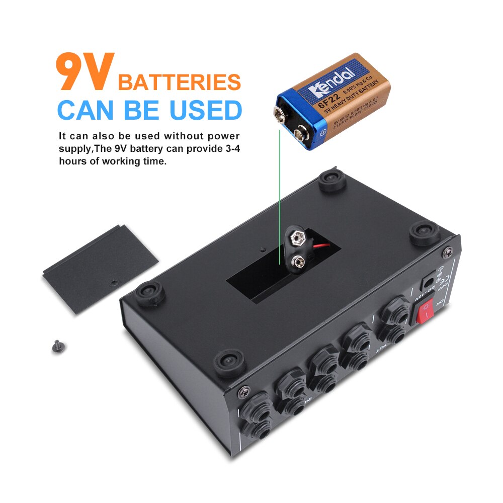 DM-208E Mini Audio Mixer Draagbare Schakelbare Stereo 4 & Mono 8 Kanalen Microfoon dj controller voor Karaoke Party