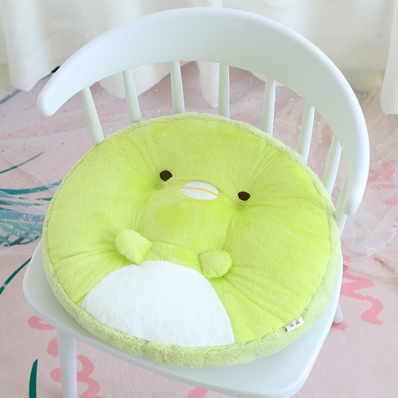 EVICH-cojín trasero para silla de dibujos animados Kawaii, cojín trasero redondo de , taburete grueso y cómodo para oficina, JY028: 08