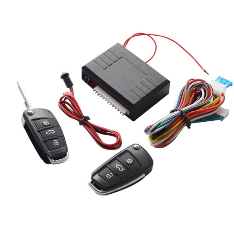 Universal 12V Car keyless entry system with remote controller open trunk / window Auto Start Stop Central Door lock