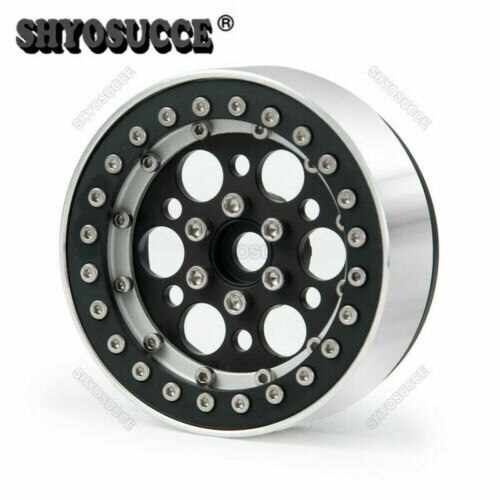 Moyeu de jante de roue RC Beadlock - VGEBY - pour Axial SCX10 - Alliage d'aluminium - Blanc