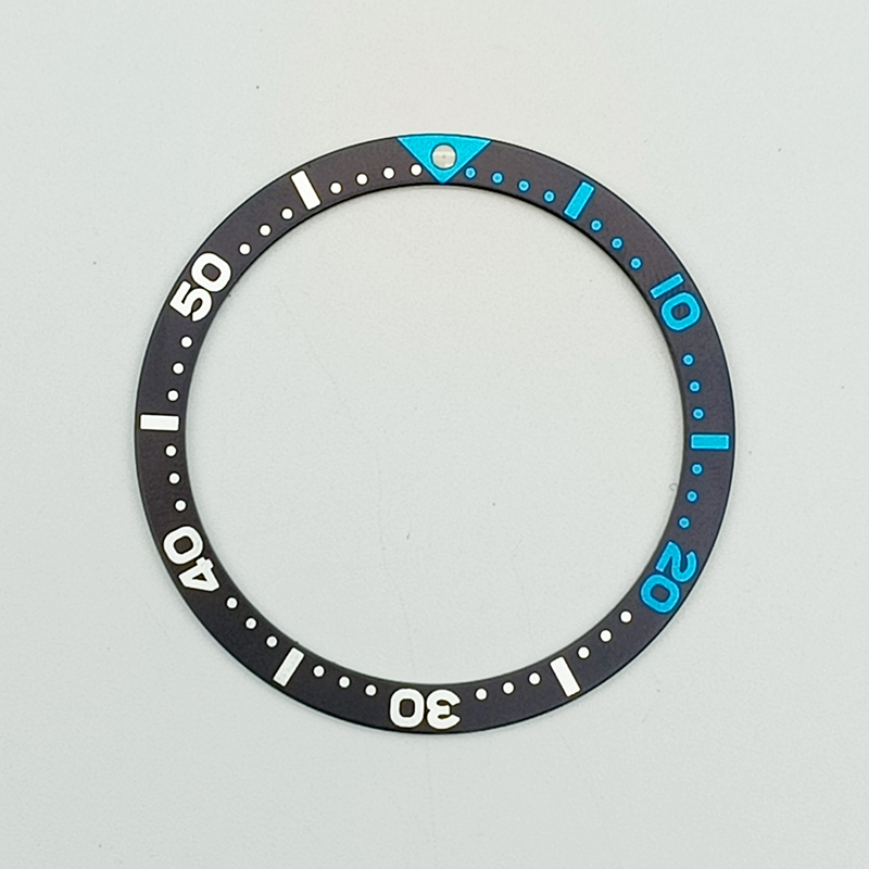 38mm Aluminum Watch Bezel Insert Fits SKX007 SKX009 SRPD Watch Case NH36 NH35 Movement Men's Watch Modifed Upgrade Parts: P27/613 #