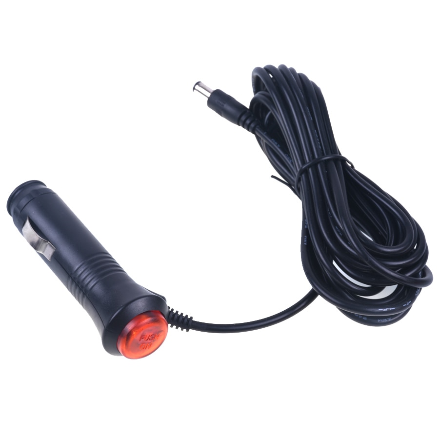 12V 24V 3M Car Cigarette Lighter Socket Plug Connector On Off Switch Car Motorcycle Truck Cigarette Lighter Power Plug Adapter