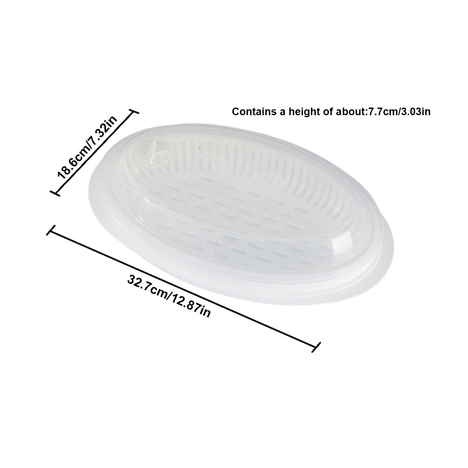 Microwave Steamer Kitchen Heating Steamer Microwave Cookware Steamer for Vegetables Rice and Fish Microwave Cookware Freezer