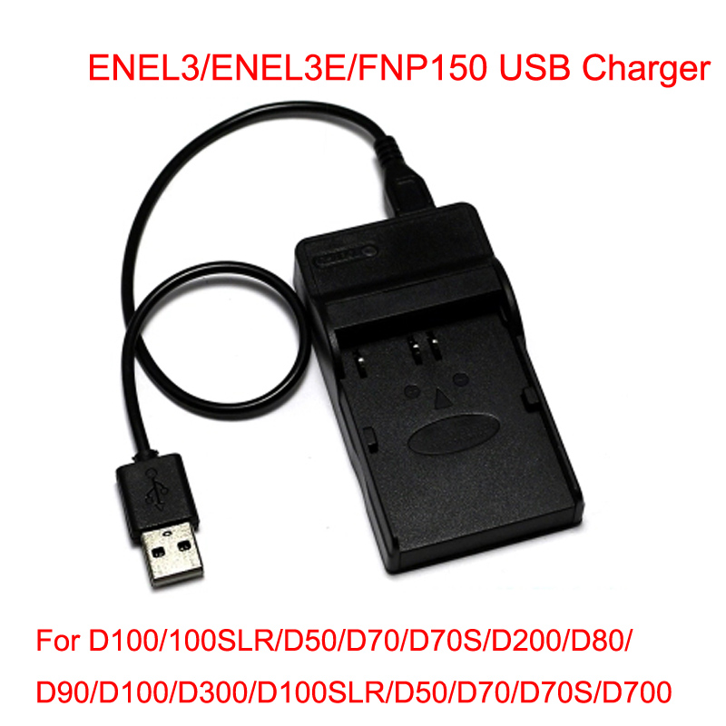 Cargador de batería para cámara Digital, puerto USB para nikon, EN-EL3, EN-EL9, EN-EL10, EN-EL12, EN-EL14, EN-EL15: EN-EL3