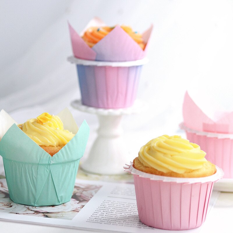 50Pcs Paper Muffin Cupcake Paper Cups Cupcake Liner Baking Muffin Cup Cake Paper Cups Pastry Tools Cake Decoration Tool