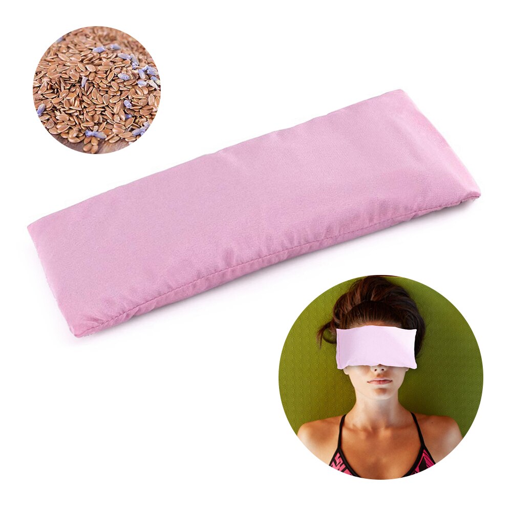 Yoga Eye Pillow Dark Circle Silky Eye Pillow Lavender + Flax Seed Filled Perfect For Yoga Natural Sleep Aid Anxiety Relief: Pink