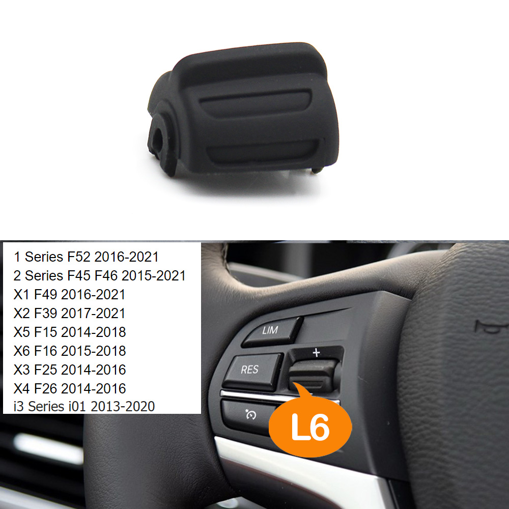 Botones para volante de coche, límite de velocidad, Control de crucero, llaves de teléfono para Serie F F20 F22 F30 F34 F36 F10 F11 F07 F12 F01 F02 F25 F15: BLANCO