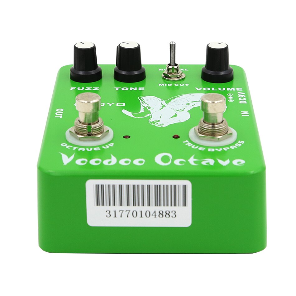 JOYO JF-12 Voodoo Octave Electric Guitar Effect Pedal Fuzz Octaver Effects Pedal Guitar Stompbox 60's Vintage MKIV MK2 FUZZ