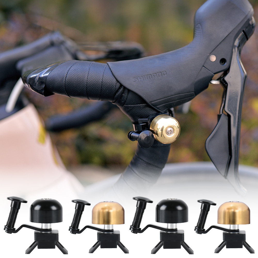 Timbre de bicicleta clásico Retro, sonido claro y fuerte, acero y cobre, anillo para manillar de bicicleta de montaña, bocina, equipo de seguridad para ciclismo, 1 ud.