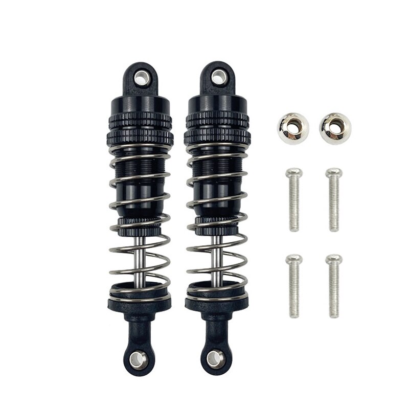 Amortiguador lleno de aceite de Metal para coche RC, delantero y trasero Universal para WLtoy 1/14 144001 1316 Piezas de camiones de curso corto de pista: YELLOW