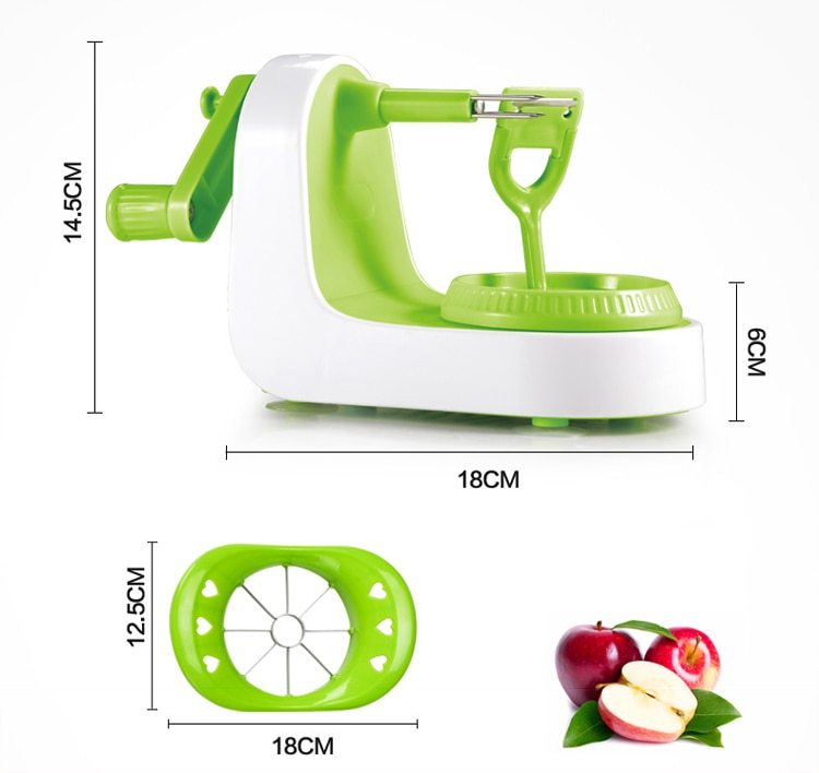 Easy to Use Manual Apple Peeler Corer Slicer Stainless Steel 3 in 1 Apple Peeler Potato Peeler Kitchen Tool