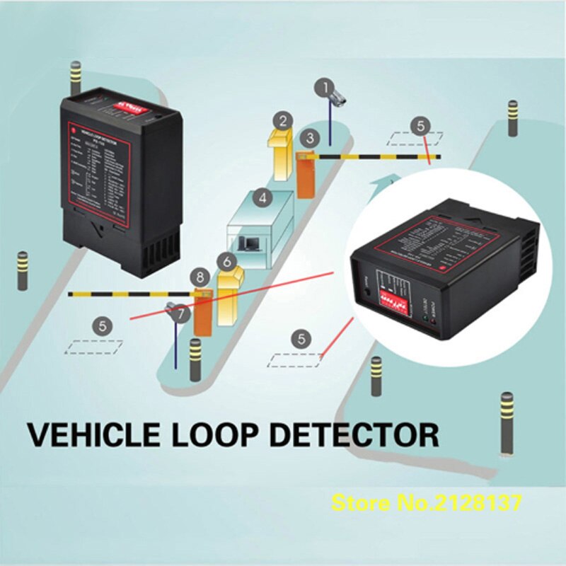 Ac110 vcar park -barriere  pd132 loop -detektorer induktive køretøjs loop -detektorer /single loop -sensor til køretøjsadgang