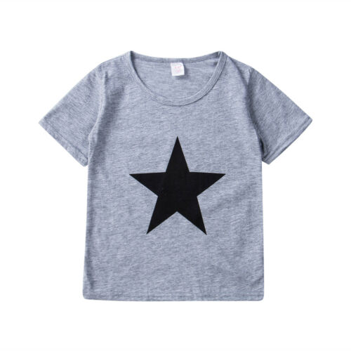 neueste Stil Kleinkind Kinder Entzückende Jungen Sommer T-Shirt Kurzarm Kinder Nette Tops T Größe 2-7Years: 2 / 4T