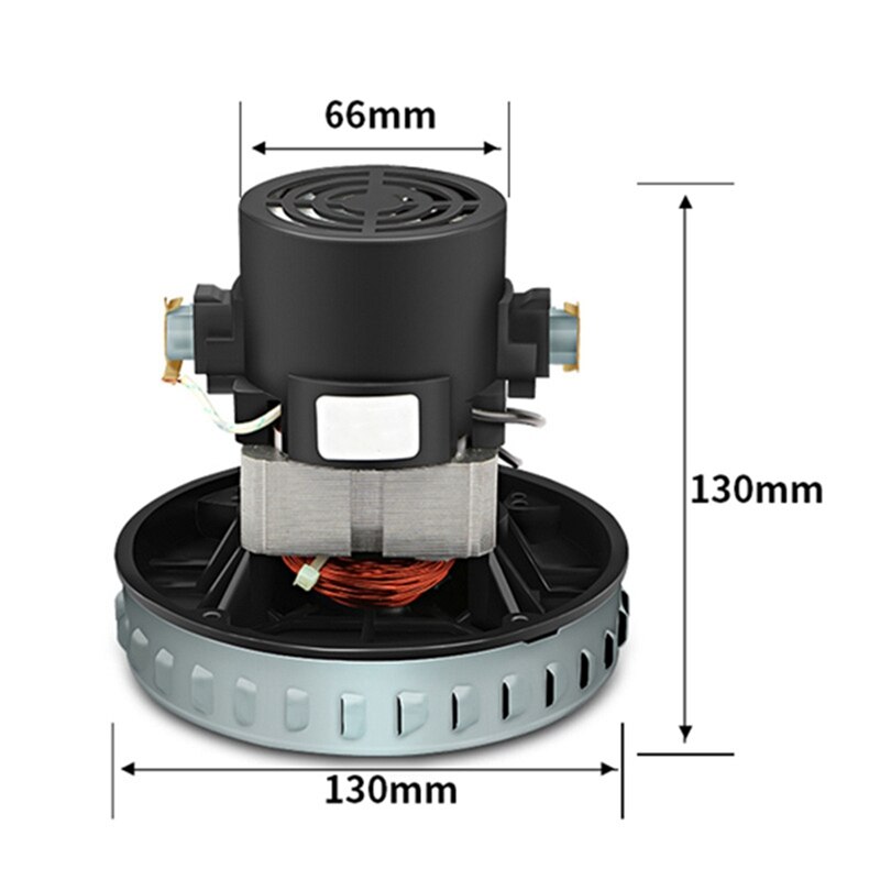 Motor Universal para aspiradora de 220V, 1200W, diámetro de 130mm para Karcher Midea Rowenta, piezas de aspiradora, Motor de alambre de cobre