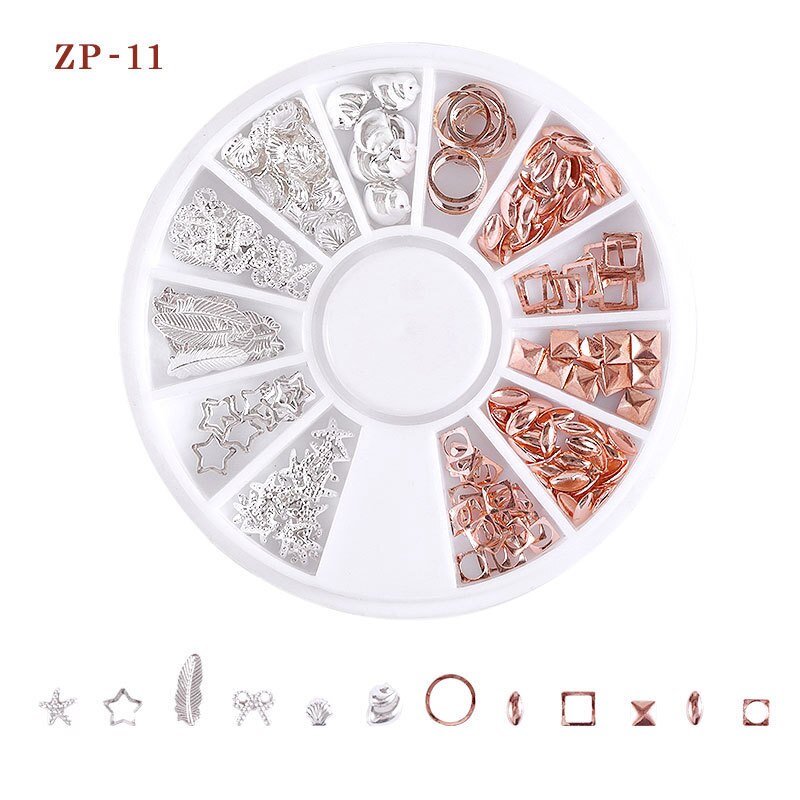 30 mønstre negle rhinestones sten ab farve rhinestone perler manicure til negle kunst dekorationer krystaller tilbehør: Zp -11