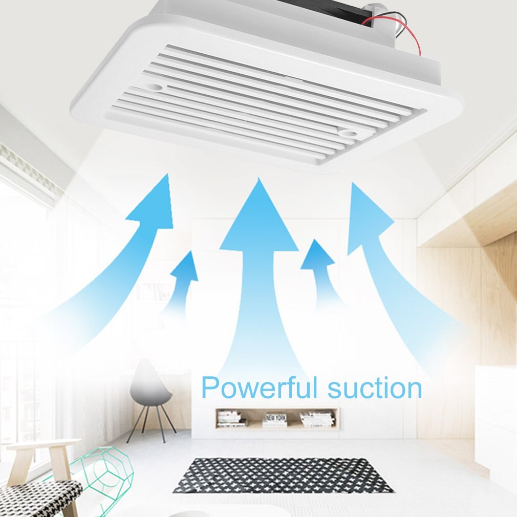 Exhaust Fan Plastic Cooling Waterproof 12V/24V Rv Trailer Caravan Side Air Vent Ventilation Blade Fan White 1 Set