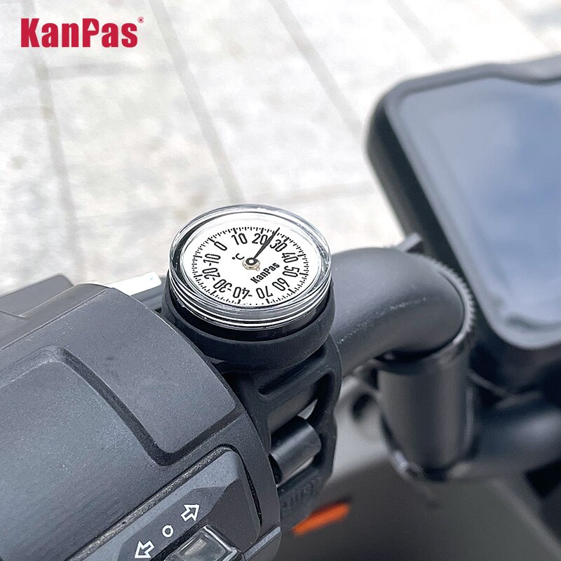 KANPAS Thermometer für Fahrrad, Motorrad, Elektro-Motorrad/Temperaturmesser für Lenker